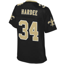 Load image into Gallery viewer, Women' NFL Pro Line Justin Hardee Black New Orleans Saints Team Color Player Jersey