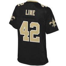 Load image into Gallery viewer, Women' NFL Pro Line Zach Line Black New Orleans Saints Team Color Player Jersey