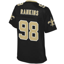 Load image into Gallery viewer, Women' NFL Pro Line Sheldon Rankins Black New Orleans Saints Team Color Player Jersey