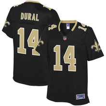Load image into Gallery viewer, Women' NFL Pro Line Travin Dural Black New Orleans Saints Team Color Player Jersey