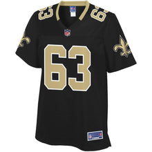 Load image into Gallery viewer, Women' NFL Pro Line Cameron Tom Black New Orleans Saints Team Color Player Jersey