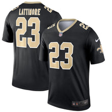 Load image into Gallery viewer, Men' Nike Marshon Lattimore Black New Orleans Saints Legend Jersey