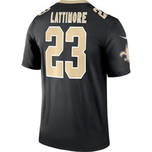 Load image into Gallery viewer, Men' Nike Marshon Lattimore Black New Orleans Saints Legend Jersey