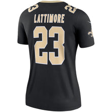 Load image into Gallery viewer, Women' Nike Marshon Lattimore Black New Orleans Saints Legend Jersey