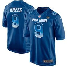 Load image into Gallery viewer, Men' Nike Drew Brees Royal NFC 2019 Pro Bowl Game Jersey