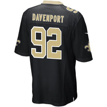 Load image into Gallery viewer, Men' Nike Marcus Davenport Black New Orleans Saints Game Jersey