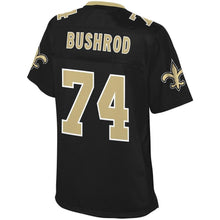 Load image into Gallery viewer, Women' NFL Pro Line Jermon Bushrod Black New Orleans Saints Player Jersey