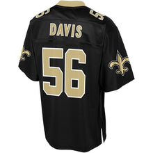 Load image into Gallery viewer, Men' NFL Pro Line Demario Davis Black New Orleans Saints Player Jersey