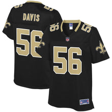 Load image into Gallery viewer, Women' NFL Pro Line Demario Davis Black New Orleans Saints Player Jersey