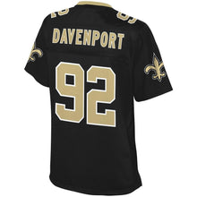 Load image into Gallery viewer, Women' NFL Pro Line Marcus Davenport Black New Orleans Saints Player Jersey