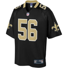 Load image into Gallery viewer, Men' NFL Pro Line Demario Davis Black New Orleans Saints Big &amp; Tall Player Jersey