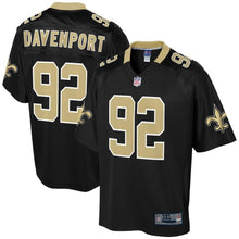 Load image into Gallery viewer, Men' NFL Pro Line Marcus Davenport Black New Orleans Saints Big &amp; Tall Player Jersey