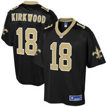 Load image into Gallery viewer, Men' NFL Pro Line Keith Kirkwood Black New Orleans Saints Player Jersey