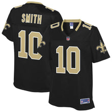 Load image into Gallery viewer, Women' NFL Pro Line Tre'Quan Smith Black New Orleans Saints Player Jersey