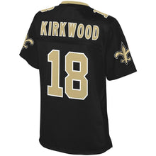 Load image into Gallery viewer, Women' NFL Pro Line Keith Kirkwood Black New Orleans Saints Player Jersey
