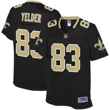 Load image into Gallery viewer, Women' NFL Pro Line Deon Yelder Black New Orleans Saints Player Jersey