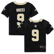Load image into Gallery viewer, Toddler Nike Drew Brees Black New Orleans Saints Player Game Jersey