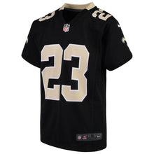Load image into Gallery viewer, Youth Nike Marshon Lattimore Black New Orleans Saints 2018 Game Jersey