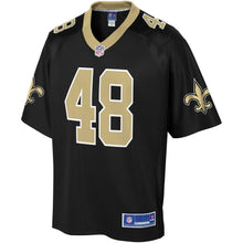 Load image into Gallery viewer, Men' NFL Pro Line JT Gray Black New Orleans Saints Player Jersey