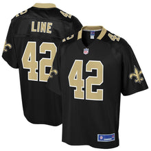 Load image into Gallery viewer, Men' NFL Pro Line Zach Line Black New Orleans Saints Big &amp; Tall Player Jersey