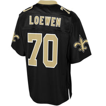Load image into Gallery viewer, Men' NFL Pro Line Mitchell Loewen Black New Orleans Saints Big &amp; Tall Player Jersey