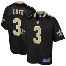 Load image into Gallery viewer, Men' NFL Pro Line Wil Lutz Black New Orleans Saints Big &amp; Tall Player Jersey