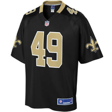 Load image into Gallery viewer, Men' NFL Pro Line Zach Wood Black New Orleans Saints Big &amp; Tall Player Jersey