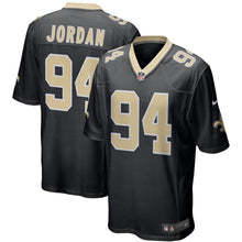 Load image into Gallery viewer, Men' Nike Cameron Jordan Black New Orleans Saints Game Jersey
