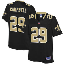 Load image into Gallery viewer, Chris Campbell New Orleans Saints NFL Pro Line Women' Primary Player Jersey – Black