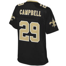 Load image into Gallery viewer, Chris Campbell New Orleans Saints NFL Pro Line Women' Primary Player Jersey – Black