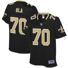 Load image into Gallery viewer, Women' NFL Pro Line Michael Ola Black New Orleans Saints Team Player Jersey