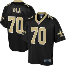 Load image into Gallery viewer, Men' NFL Pro Line Michael Ola Black New Orleans Saints Big &amp; Tall Team Player Jersey