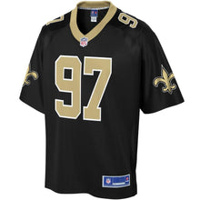 Load image into Gallery viewer, Men' NFL Pro Line Mario Edwards Black New Orleans Saints Player Jersey