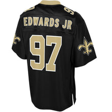 Load image into Gallery viewer, Men' NFL Pro Line Mario Edwards Black New Orleans Saints Player Jersey
