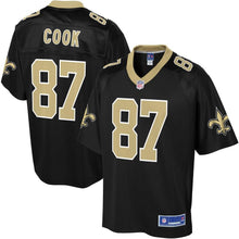 Load image into Gallery viewer, Men' NFL Pro Line Jared Cook Black New Orleans Saints Player Jersey
