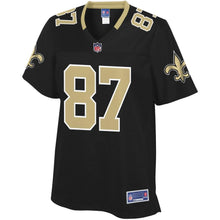Load image into Gallery viewer, Women' NFL Pro Line Jared Cook Black New Orleans Saints Player Jersey