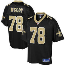 Load image into Gallery viewer, Men' NFL Pro Line Erik Mccoy Black New Orleans Saints Player Jersey