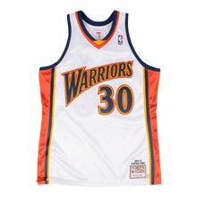 Load image into Gallery viewer, 30 - Golden State Warriors Mitchell &amp; Ness 2009-10 Hardwood Classics Stephen Curry #30 Rookie Authentic Home Jersey - White