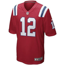 Load image into Gallery viewer, Nike Tom Brady #12 Throwback Game Jersey-Red