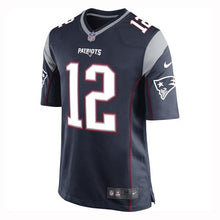 Load image into Gallery viewer, Youth Nike Tom Brady Game Jersey-Navy
