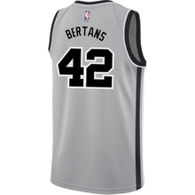 Load image into Gallery viewer, 42 - Bertans San Antonio Spurs Men's Nike 2018-19 Statement Edition Swingman Personalized Jersey  - Grey