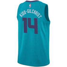 Load image into Gallery viewer, 14 - Men's Jordan Brand Michael Kidd-Gilchrist Teal Charlotte Hornets Swingman Sponsor Patch Jersey – Icon Edition - Aqua