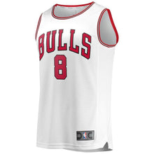 Load image into Gallery viewer, 8 - Men's Fanatics Branded Zach LaVine White Chicago Bulls Fast Break Replica Jersey – Association Edition - White