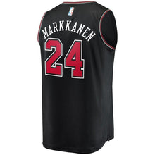 Load image into Gallery viewer, 24 - Men's Fanatics Branded Lauri Markkanen Black Chicago Bulls Fast Break Replica Jersey - Statement Edition - Black