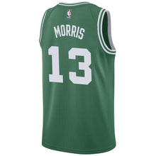 Load image into Gallery viewer, 13  - Men's Nike Marcus Morris Green Boston Celtics Swingman Sponsor Patch Jersey - Icon Edition - Green