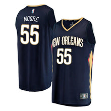 Load image into Gallery viewer, 55 - Men's Fanatics Branded E'Twaun Moore Navy New Orleans Pelicans Fast Break Replica Player Jersey - Icon Edition - Navy
