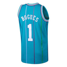 Load image into Gallery viewer, 1 - Men's Mitchell &amp; Ness Muggsy Bogues Teal Charlotte Hornets 1992-93 Hardwood Classics Swingman Jersey - Aqua