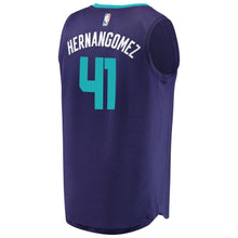 Load image into Gallery viewer, 41 - Men's Fanatics Branded Willy Hernangomez Purple Charlotte Hornets Fast Break Replica Player Jersey - Statement Edition - Purple