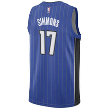Load image into Gallery viewer, 17 - Men's Nike Jonathan Simmons Royal Orlando Magic Swingman Sponsor Patch Jersey - Icon Edition - Blue
