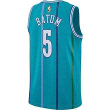 Load image into Gallery viewer, 5 - Men's Jordan Brand Nicolas Batum Aqua Charlotte Hornets Fashion Current Player Hardwood Classics Swingman Jersey - Aqua